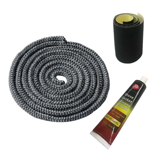 Tesnenie pre kachle na drevo Protalwell, sada tesnení dvierok kachle na drevo 8 mm, tesnenie zo sklených