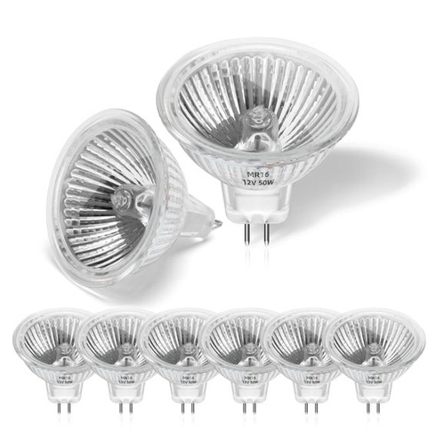Morotty 8dielne balenie halogénových bodových žiaroviek MR16 GU5.3 12V 50W, 600LM, teplá biela 2700K,
