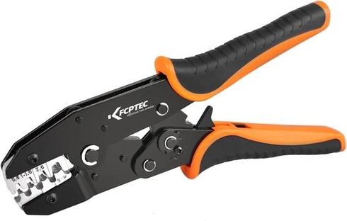Krimpovací kleště KF CPTEC pro otevřené a neizolované konektory/ploché konektory AWG 22-10 –