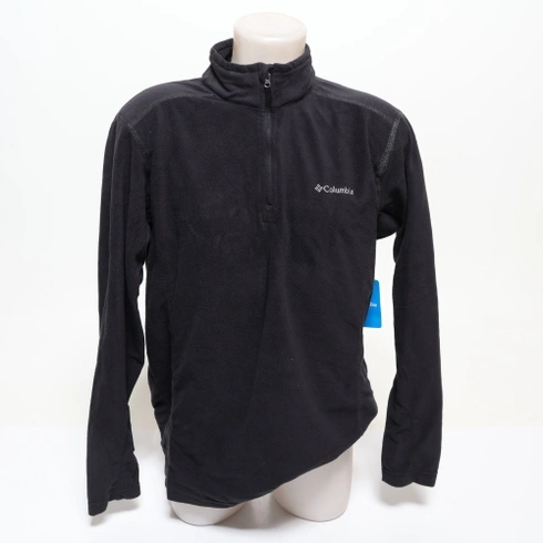 Pulóver s polovičným zipsom Columbia Klamath Range II, Nero (čierny), L