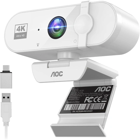 Webkamera AOC AC310 4K bílá