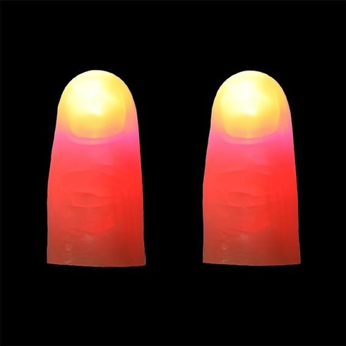 IBLUELOVER Magické svetlá na palec, balenie 10 kusov, Magické svetlá na palec, LED lampičky na prsty,