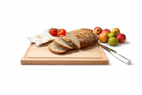 Buková doska na krájanie 20 × 30 × 2,2 cm s drážkou na šťavu 30D x 20Š cm