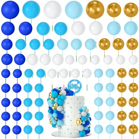 NACHLYNN 80 kusov guličiek na zdobenie torty, zdobenie torty, mini balóniky, košíčky, DIY pre párty,