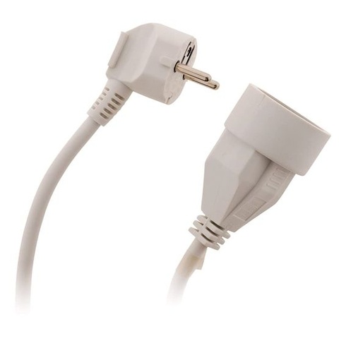 Predlžovací kábel 16A 2P+T – biely – 5 m