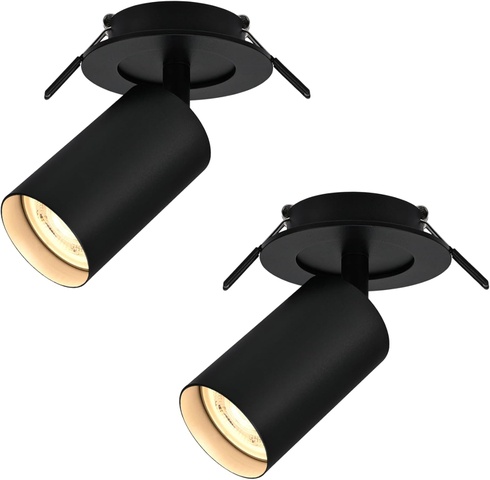 BOYIR 2 x LED stropný žiarič čierna GU10