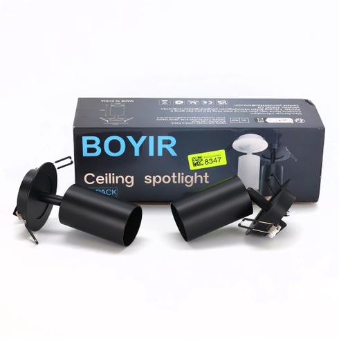 BOYIR 2 x LED stropní zářič černá GU10