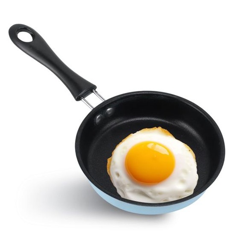 Panvica na vajcia HERCHR, mini panvica na vajcia a omeletu, nepriľnavá mini panvica na jedno vajce, panvica