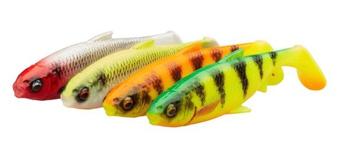 Savage Gear 3D River Roach Mix - 4 kusy realistických nástrah na plotice do tmavých a kalných vôd -
