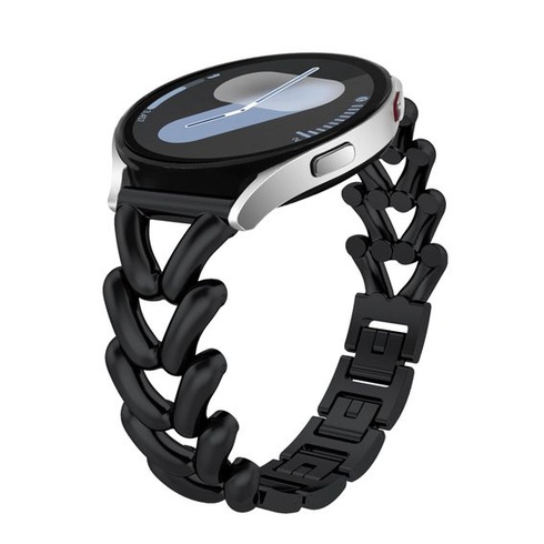 KeHowy 20mm kovový remienok pre Samsung Galaxy Watch 7/6/5/4 (40mm 44mm)/FE čierny