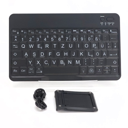 OMOTON Bluetooth klávesnica s veľkými klávesmi pre iOS/Android/Windows, bezdrôtová klávesnica