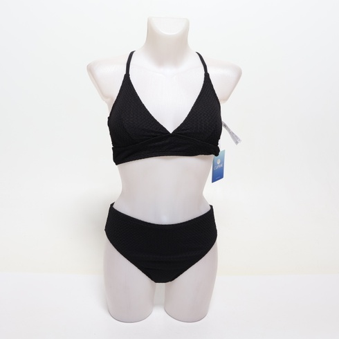 Dámske bikiny CUPSHE, výstrih do V, trojuholníkový strih, široké, podprsenka, šnurovací, stredný