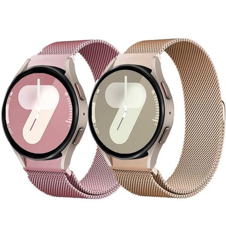 2 řemínky s milánskou smyčkou pro Samsung Galaxy Watch 7/6/5/4/FE, 40mm/44mm,