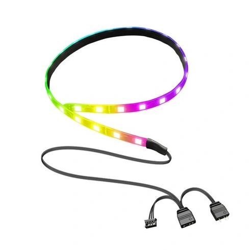 PC RGB LED svetelný pásik, 15,7 palcov prispôsobiteľný LED pásik pre PC skriňu
