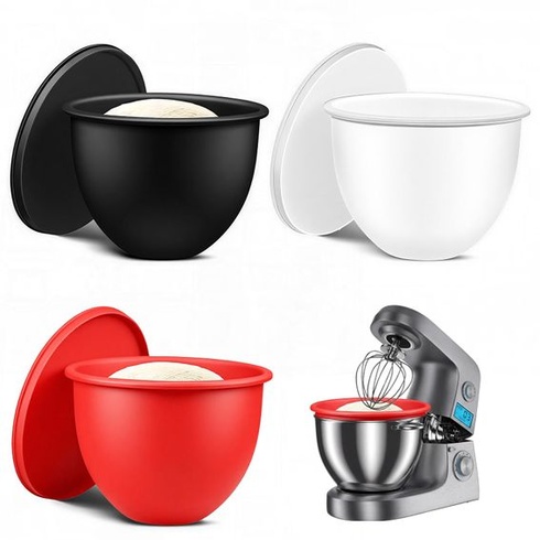3dílná silikonová vložka s víkem pro kuchyňský robot KitchenAid Tilt-Head, silikonová mísa o objemu