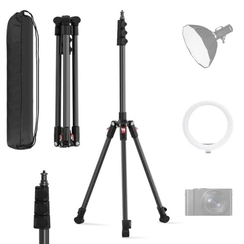 Statív na svetlo Asaiy 45–200 cm, čierny