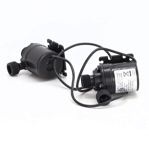 QWORK® 2 kusy DC 12V vodné čerpadlo 800L/H 5M, bezkefové ponorné vodné čerpadlo, pre solárne