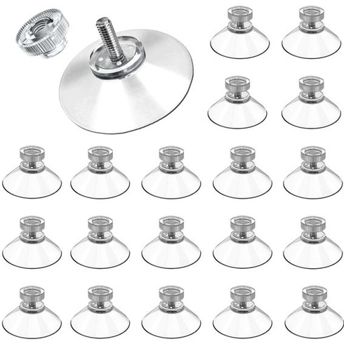 20 prísaviek so závitom, Ø 40 mm, prísavky na okná, prísavky na sklenené panely, prísavky na
