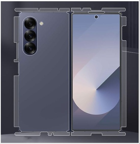 GIOPUEY [3 ks zadní fólie kompatibilní s Samsung Galaxy Z Fold 6, chránič zad Samsung Galaxy Z Fold