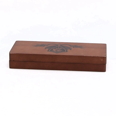 Dřevěná krabička na kostky Hunmor DND, hrací deska na kostky 24x10 cm, tác na kostky s talířem na