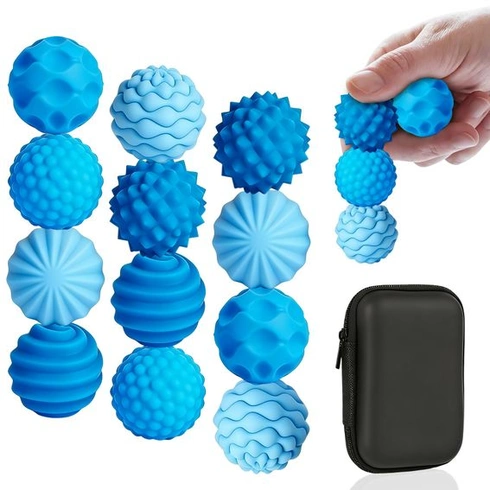 12 magnetických hraček Fidget, 12 silikonových magnetických stresových míčků pro děti, magnetické