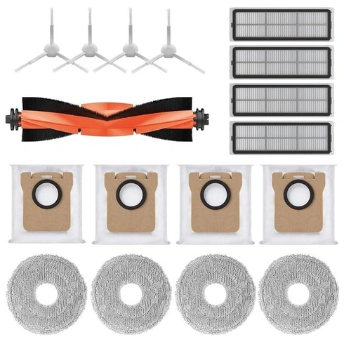 Príslušenstvo pre robotické vysávače Xiaomi Robot Vacuum X10+, X20+: 1 hlavná kefa, 4 prachové