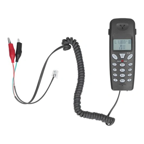 Drátový telefon, displej s identifikací volajícího FSK-DTMF, kabelový telefon s funkcí opakované
