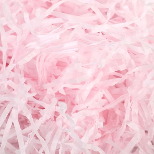 Výplňový materiál z drceného papíru Naisfei, 100 g, růžový