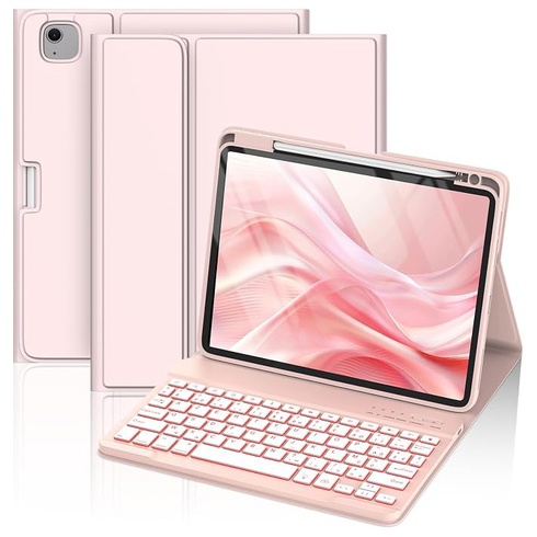 Pouzdro s klávesnicí MMK růžové pro iPad Air