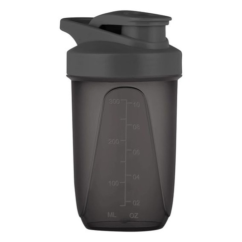 Proteínový šejker, 400ml fľaša na proteínový šejker, čierna rukoväť F – 400 ml, čierna