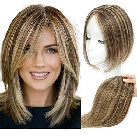 Dámska parochňa stredne hnedá s blond