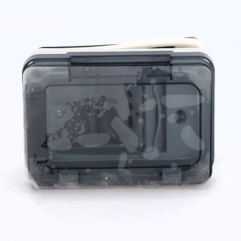 4box – Široký stupeň krytia IP55, kompletný s duálnou zásuvkou Schuko pre zapustenú škatuľu, 3