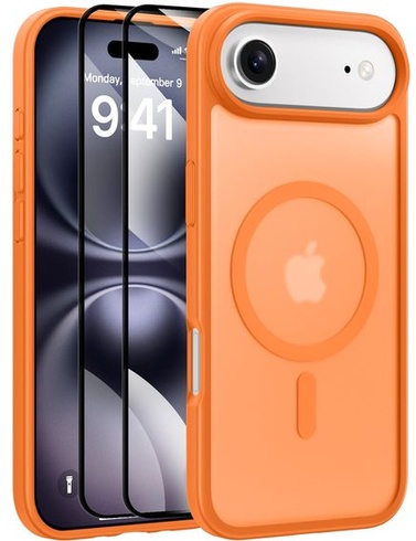 Matný kryt X-level pre iPhone Air, pre MagSafe, kozmicky oranžový