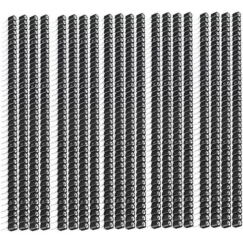20 kusov okrúhlych 40pinových konektorov samica 2,54 mm, pocínovaných, 1 x 40P 0,1 palca, jednoradový