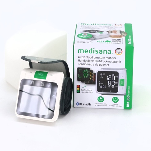 Medisana BW 360 connect merač krvného tlaku na zápästie, monitor krvného tlaku a pulzu s aplikáciou