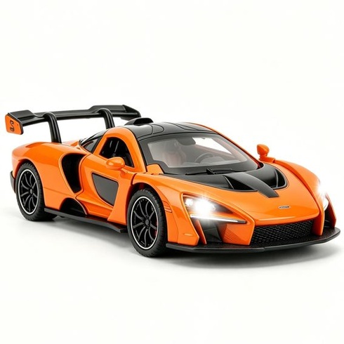 McLaren Senna Super Sports model auta 1/32, zliatina zinku, hračka so zvukom a svetlom pre deti,