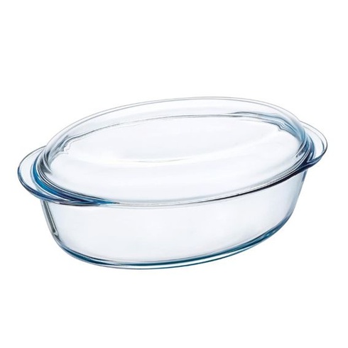 Pyrex 459A000/7043 Oválný hrnec, sklo, průhledné, 0,34 x 0,22 x 0,13 cm