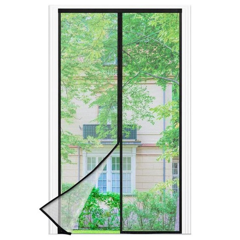Magnetická síť proti hmyzu na balkonové dveře, 110 x 230 cm, silnější magnety, 3,8 cm široký suchý