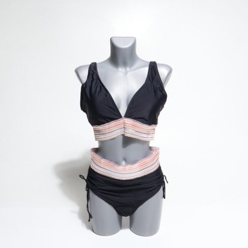 Dámske bikiny HAWILAND Push Up vel.L čierna