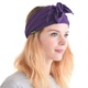 CHARM pánská čelenka bandana šátek - gumička do vlasů dámská zavinovačka pirátský ninja fialový
