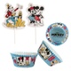 Dekora - Mickey & Friends Dekorační sada na košíčky s papírovými zavírači na košíčky - 24 jednotek