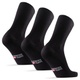 DANISH ENDURANCE Bamboo Soft Top Socks 48-51 Black 3-bal