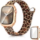 Ocaer kompatibilní s Apple Watch řemínek s pouzdrem 40 mm 41 mm 42 mm 44 mm 45 mm 46 mm, kovový