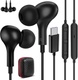 Sluchátka USB C pro Galaxy A55 A35 A16 5G Samsung A54 A34 A33 A53 S24, magnetická sluchátka typu C