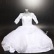 Dámské dlouhé šaty, bílé, s krajkou