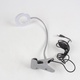 USB LED lampička stříbrná