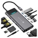 USB HUB NOVOO 12 v 1 Stříbrný