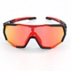 Sluneční červené brýle Queshark QE48 