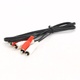 Kabel 2x Cinch M černý délka 80 cm