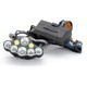 Plastová čelovka Headlight černá 
